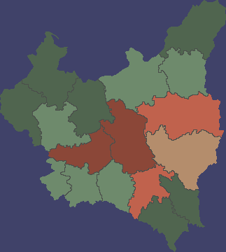 Map of Polish territories